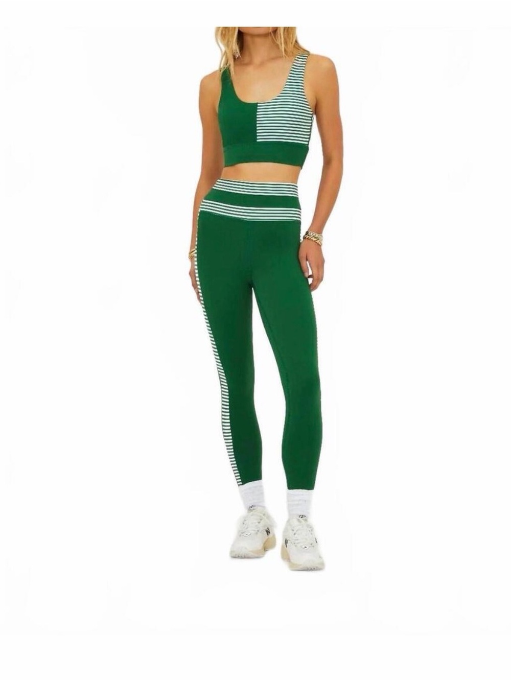 Beach Riot Green Stripe Set- SMALL
